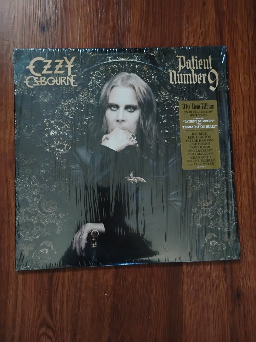 Ozzy Osborne Patient Number 9 Ukrainian Flag Blue & Yellow Split LP Vinyl Record
